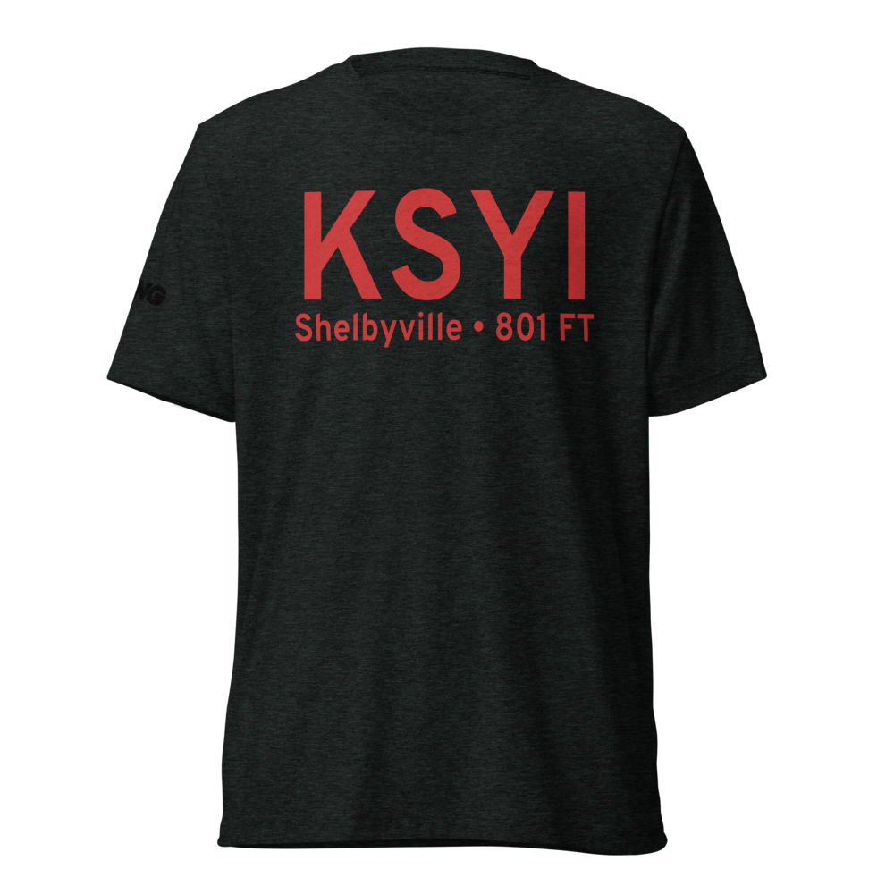 Bomar Field Shelbyville Municipal Airport (KSYI) ICAO Tri-blend T-Shirt 