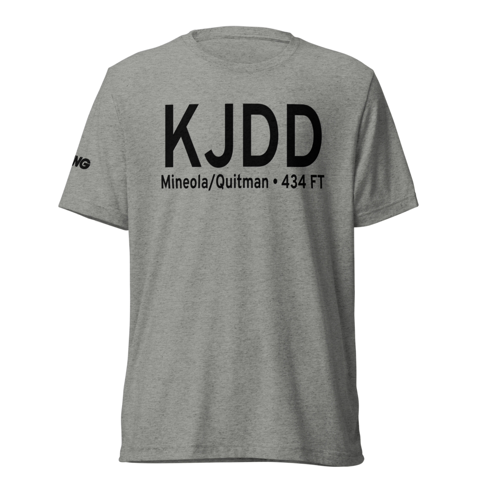 Wood County Airport (KJDD) ICAO Tri-blend T-Shirt 