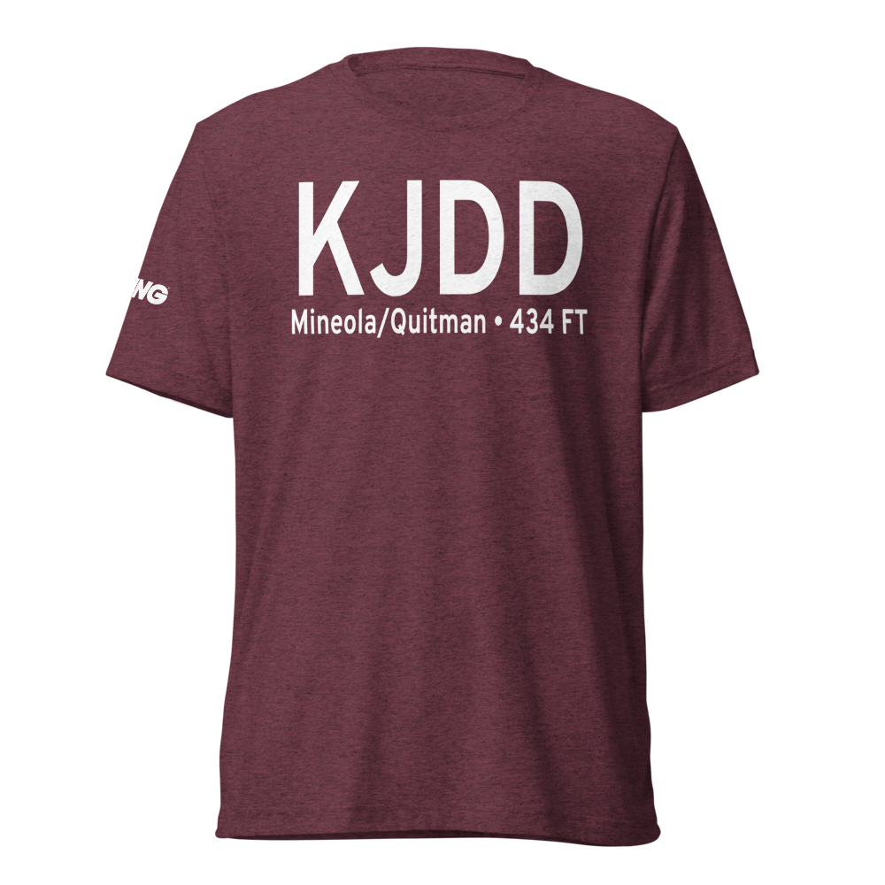 Wood County Airport (KJDD) ICAO Tri-blend T-Shirt 