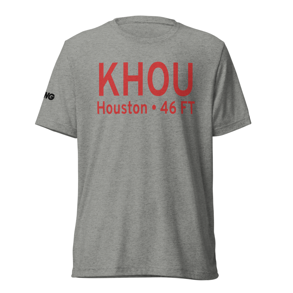 William P Hobby Airport (KHOU) ICAO Tri-blend T-Shirt 