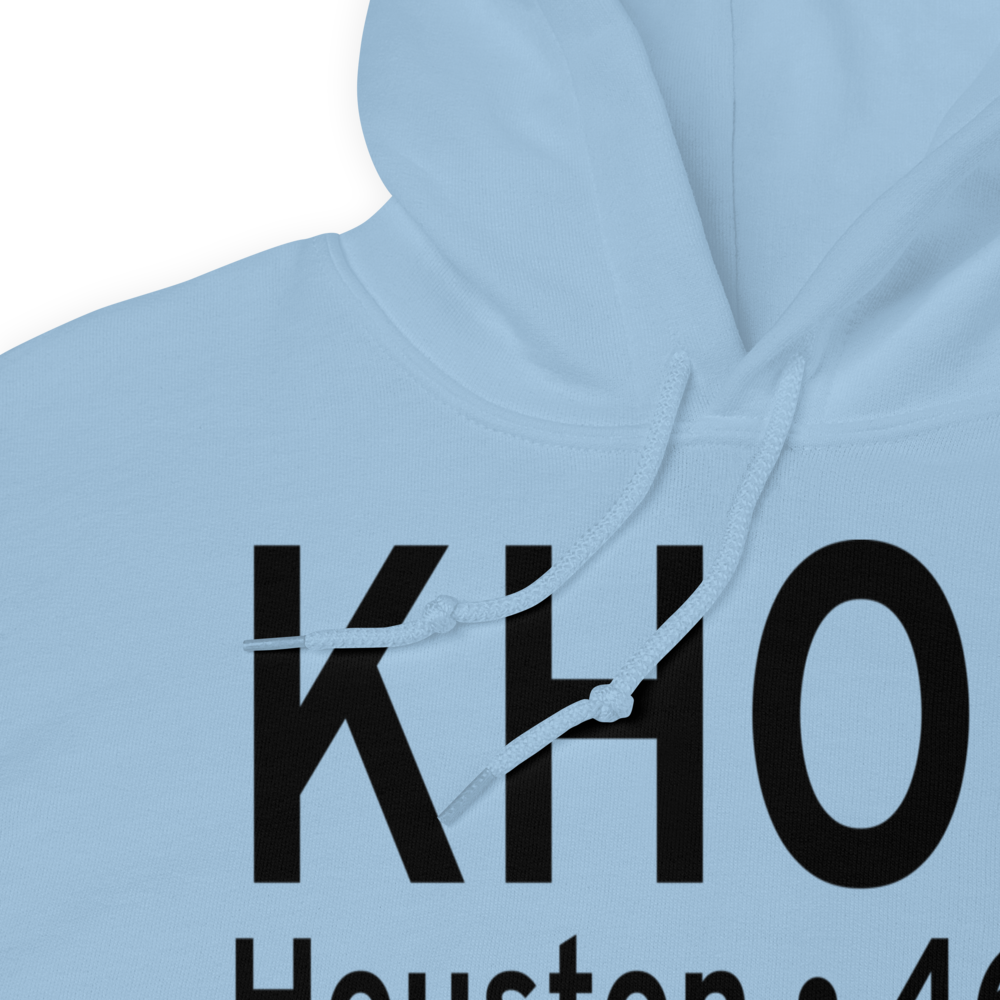 William P Hobby Airport (KHOU) ICAO Hoodie Sweatshirt 