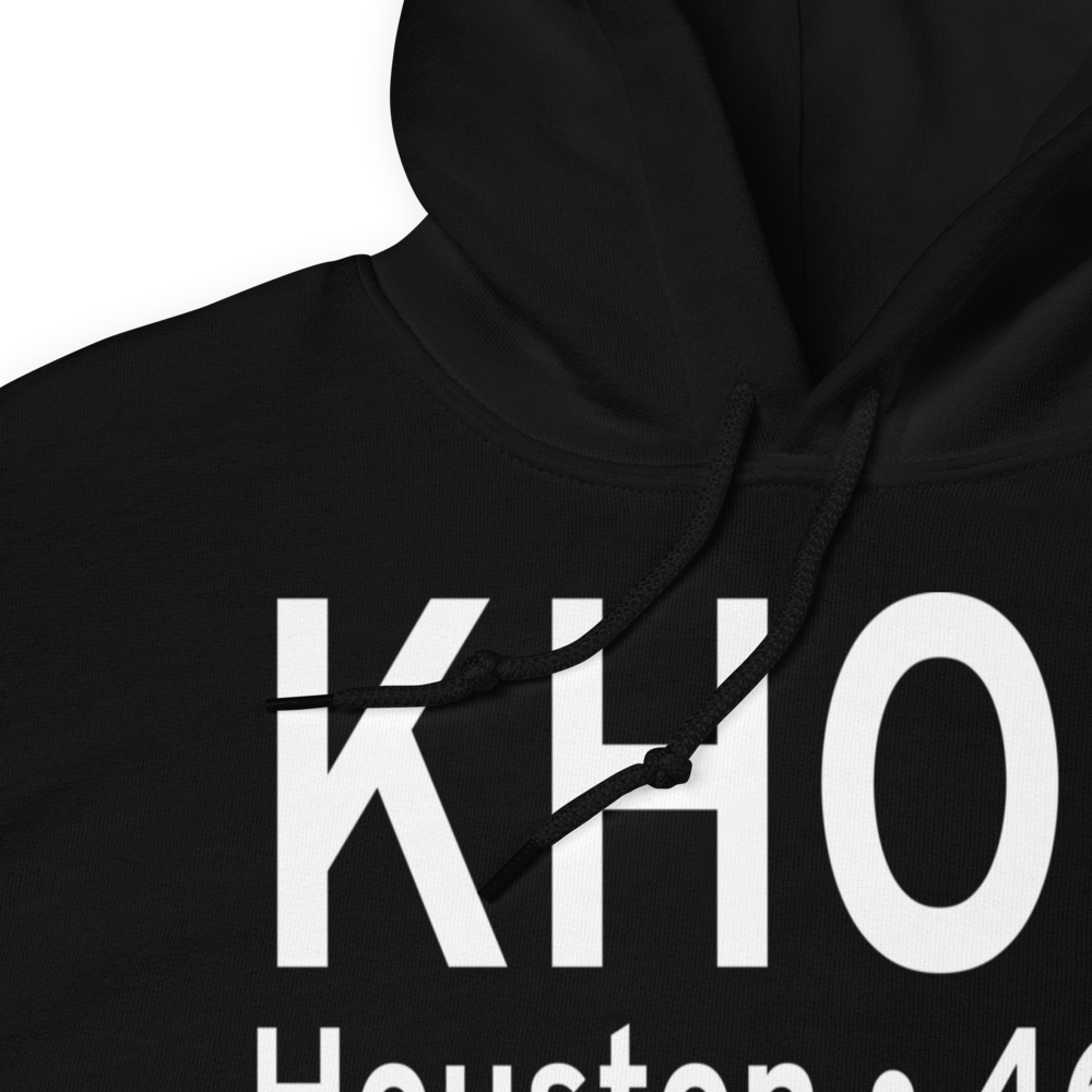 William P Hobby Airport (KHOU) ICAO Hoodie Sweatshirt 