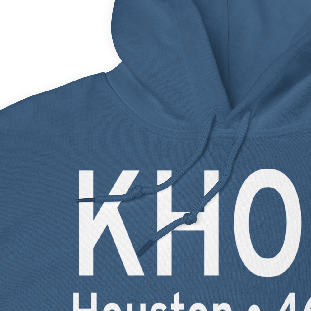 William P Hobby Airport (KHOU) ICAO Hoodie Sweatshirt 