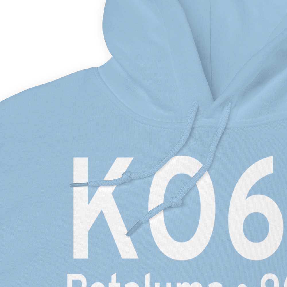 Petaluma Municipal Airport (KO69) ICAO Hoodie Sweatshirt 