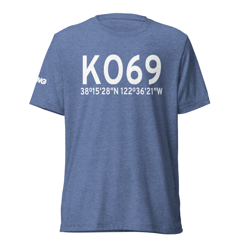 Petaluma Municipal Airport (KO69) ICAO Tri-blend T-Shirt 