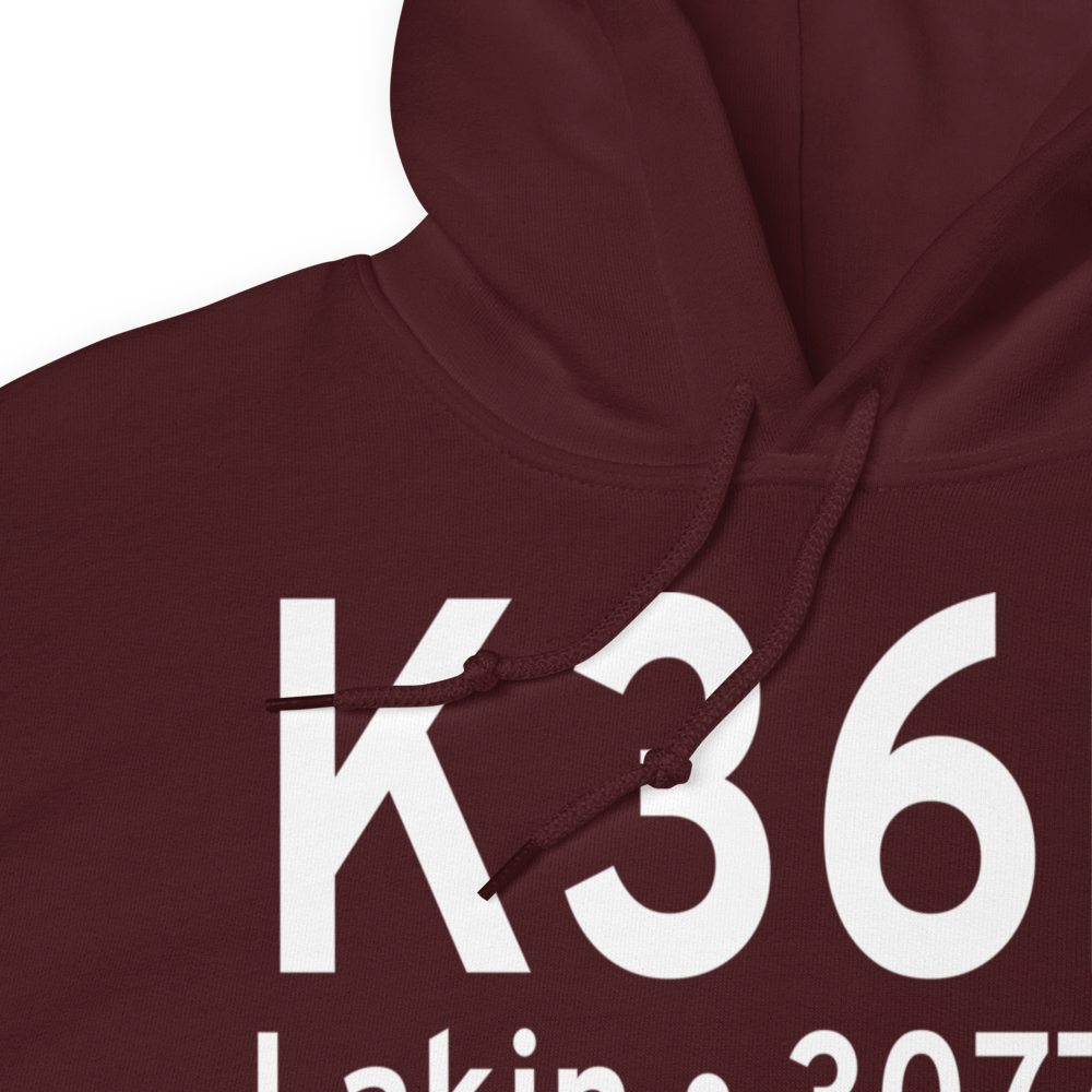 Kearny County Airport (K36K) ICAO Hoodie Sweatshirt 