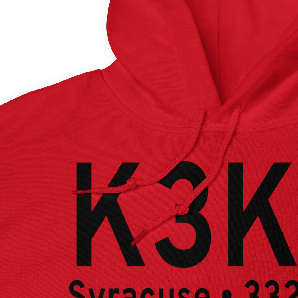 Syracuse Hamilton County Municipal Airport (K3K3) ICAO Hoodie Sweatshirt 
