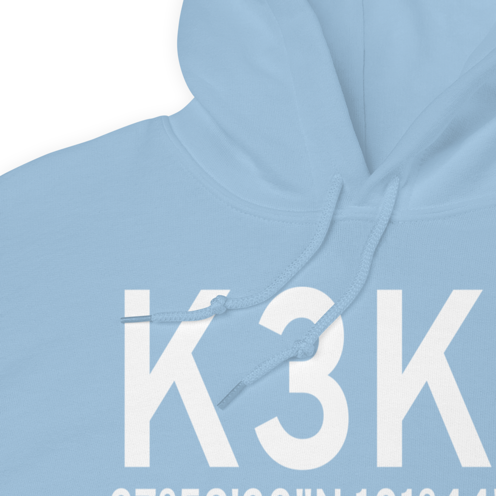 Syracuse Hamilton County Municipal Airport (K3K3) ICAO Hoodie Sweatshirt 