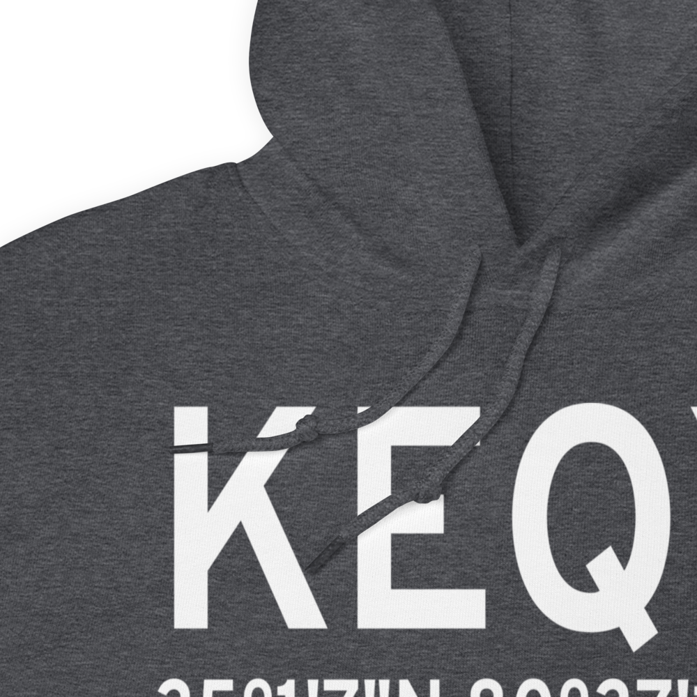 Charlotte-Monroe Executive Airport (KEQY) ICAO Hoodie Sweatshirt 