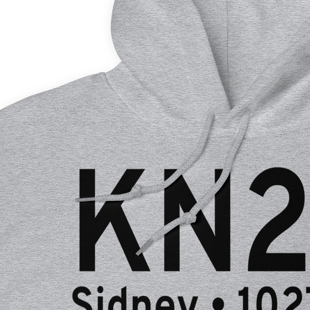 Sidney Municipal Airport (KN23) ICAO Hoodie Sweatshirt 