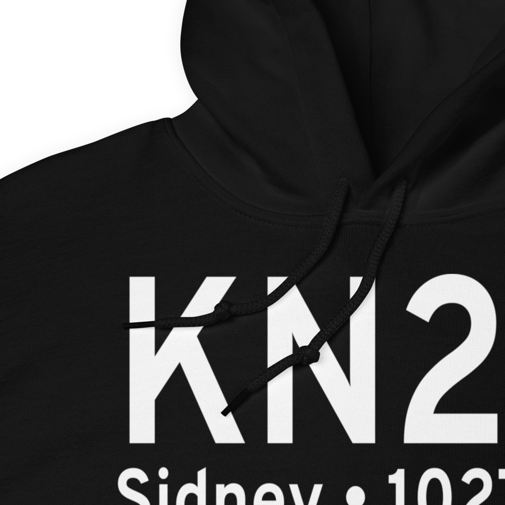 Sidney Municipal Airport (KN23) ICAO Hoodie Sweatshirt 