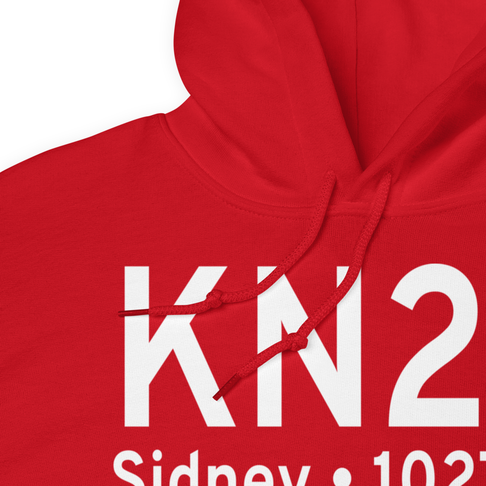 Sidney Municipal Airport (KN23) ICAO Hoodie Sweatshirt 