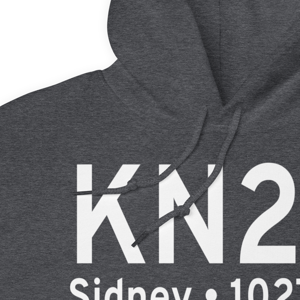 Sidney Municipal Airport (KN23) ICAO Hoodie Sweatshirt 