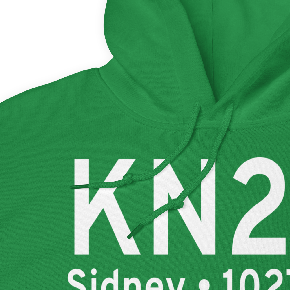 Sidney Municipal Airport (KN23) ICAO Hoodie Sweatshirt 