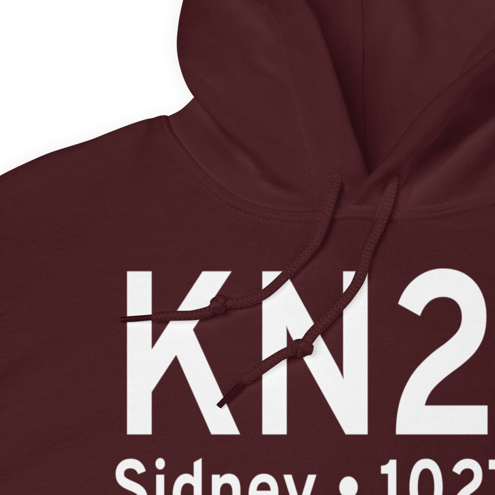 Sidney Municipal Airport (KN23) ICAO Hoodie Sweatshirt 