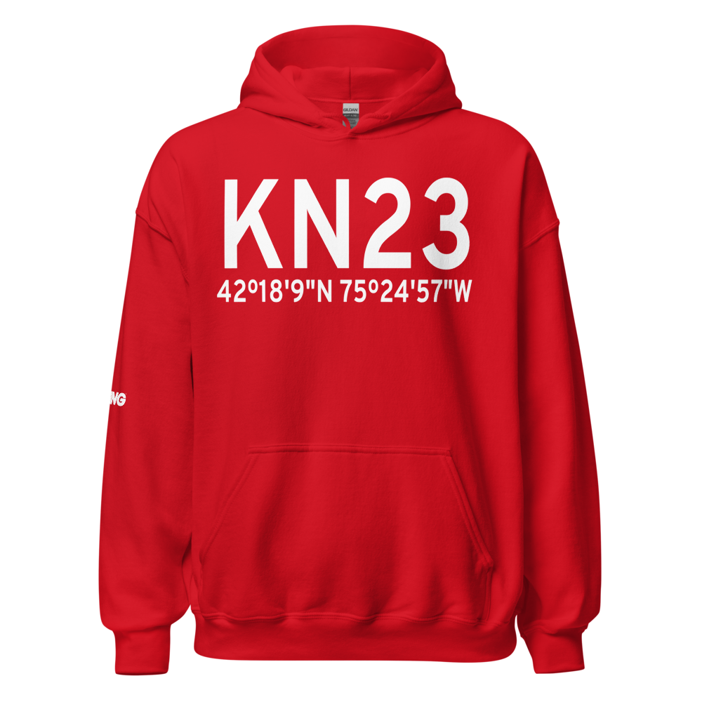 Sidney Municipal Airport (KN23) ICAO Hoodie Sweatshirt 