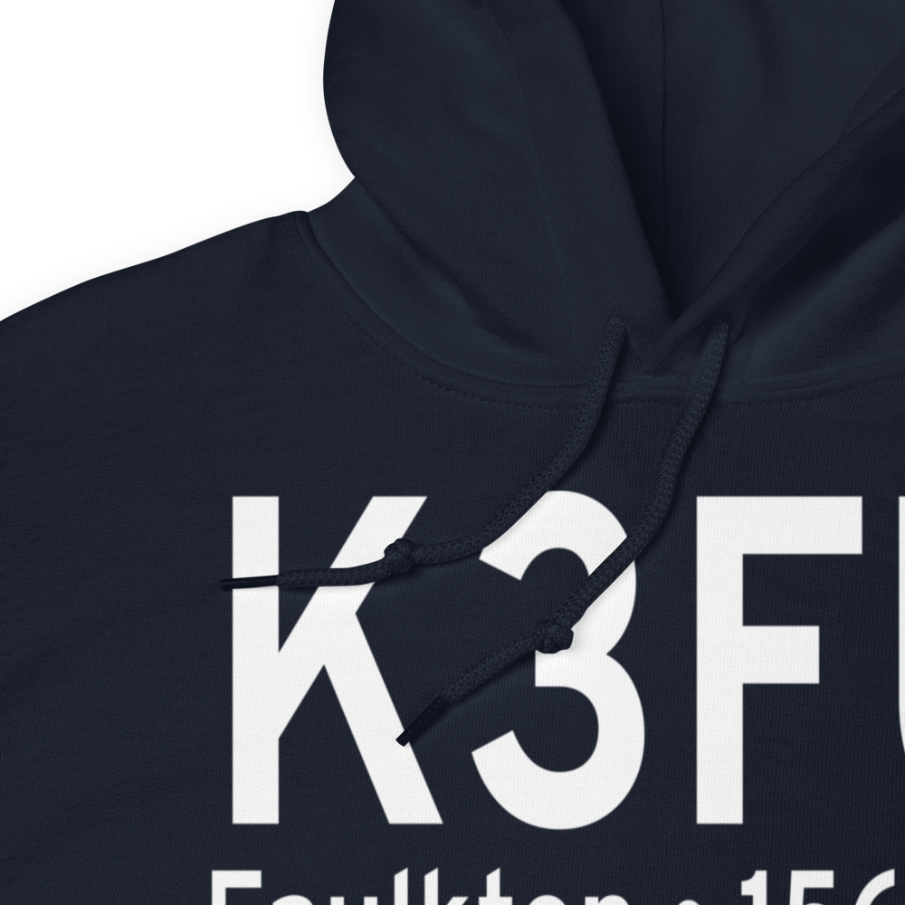 Faulkton Municipal Airport (K3FU) ICAO Hoodie Sweatshirt 