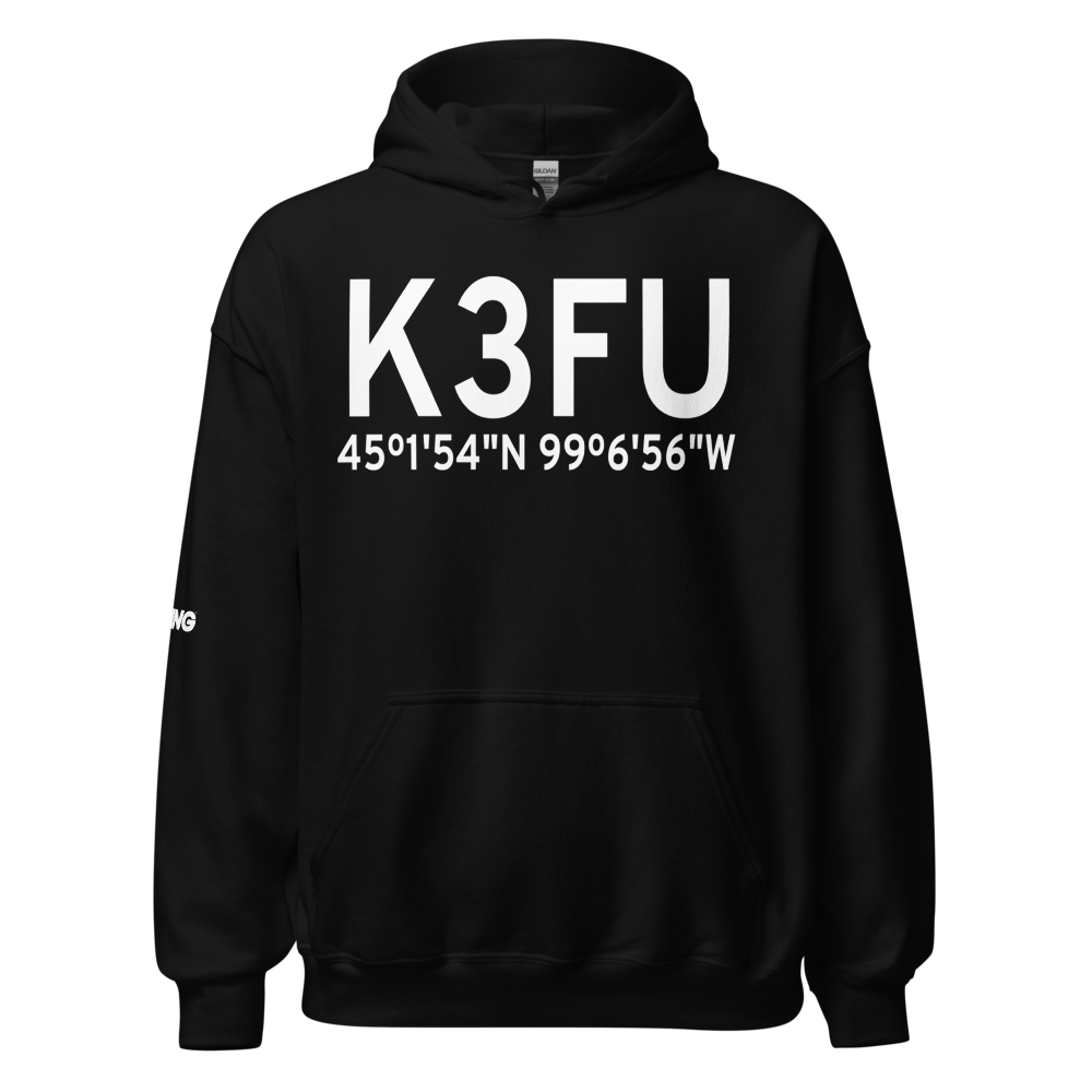 Faulkton Municipal Airport (K3FU) ICAO Hoodie Sweatshirt 
