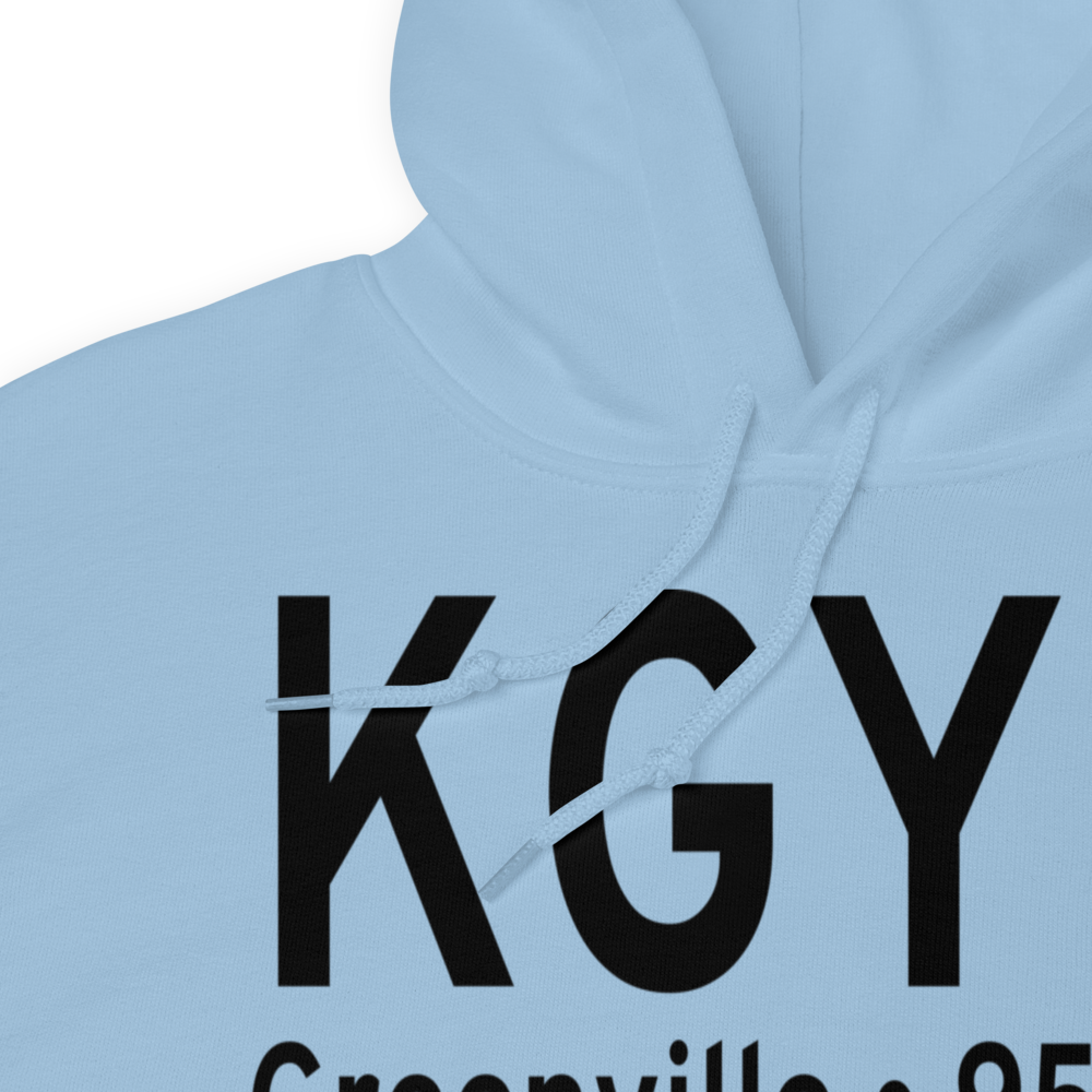 Donaldson Field Airport (KGYH) ICAO Hoodie Sweatshirt 
