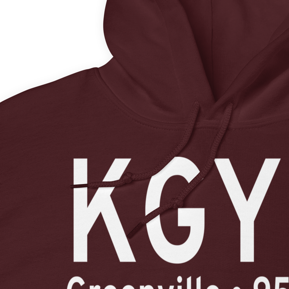 Donaldson Field Airport (KGYH) ICAO Hoodie Sweatshirt 
