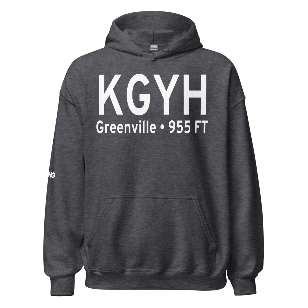 Donaldson Field Airport (KGYH) ICAO Hoodie Sweatshirt 