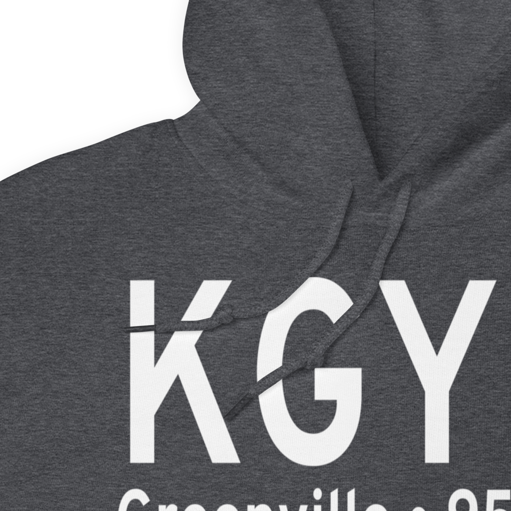Donaldson Field Airport (KGYH) ICAO Hoodie Sweatshirt 