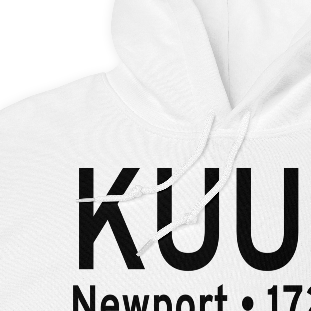 Newport State Airport (KUUU) ICAO Hoodie Sweatshirt 