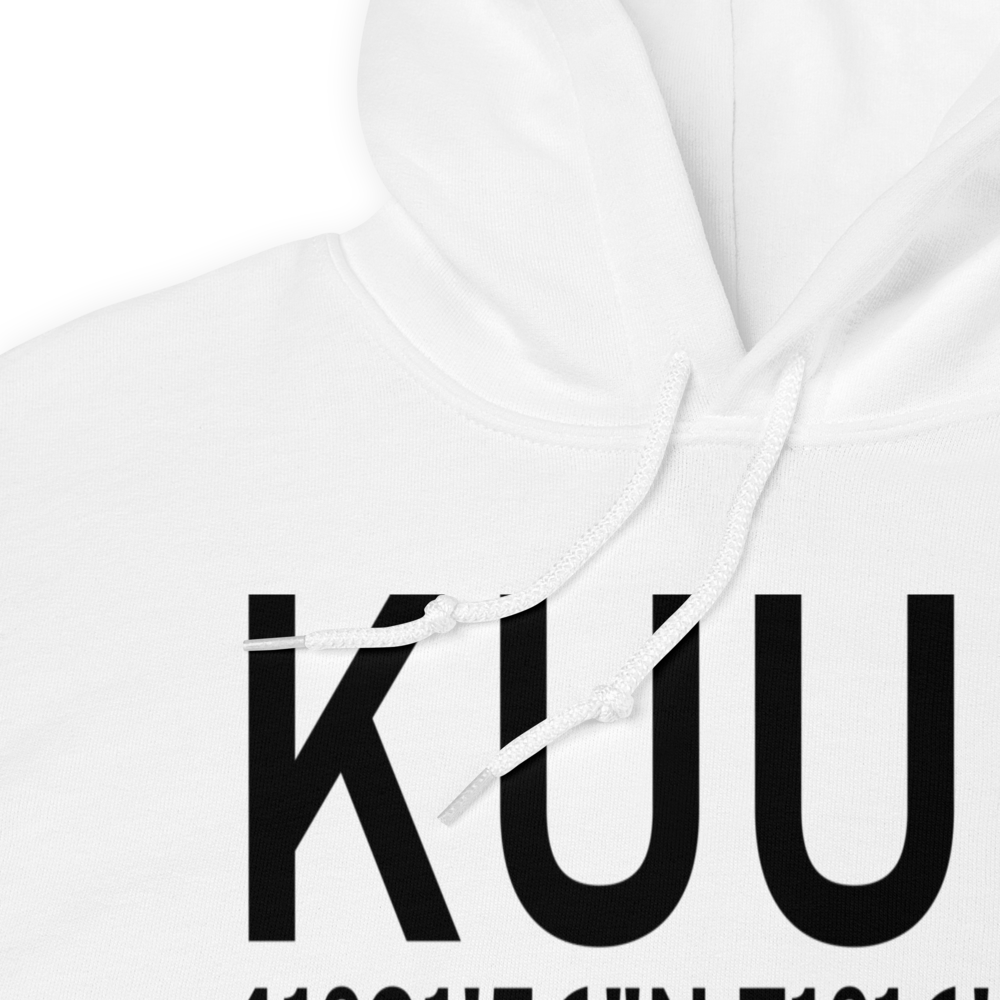 Newport State Airport (KUUU) ICAO Hoodie Sweatshirt 