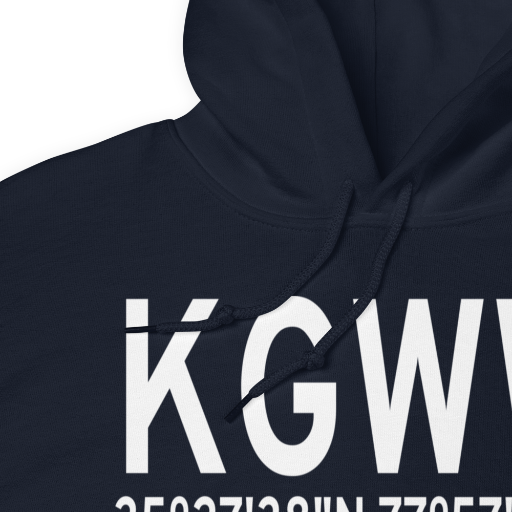 Goldsboro-Wayne Municipal Airport (KGWW) ICAO Hoodie Sweatshirt 