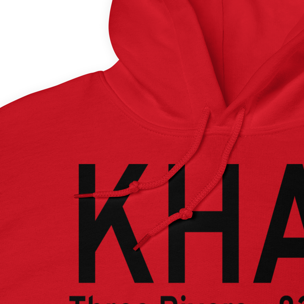 Three Rivers Municipal Dr Haines Airport (KHAI) ICAO Hoodie Sweatshirt 