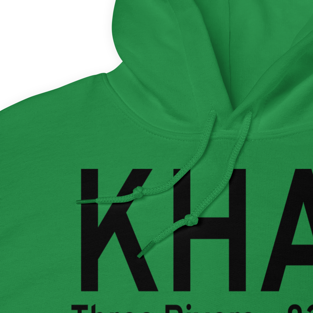 Three Rivers Municipal Dr Haines Airport (KHAI) ICAO Hoodie Sweatshirt 