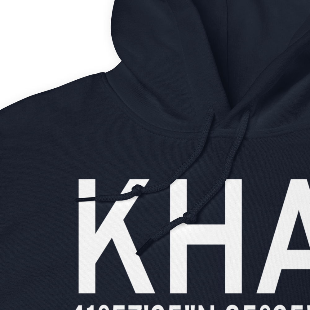Three Rivers Municipal Dr Haines Airport (KHAI) ICAO Hoodie Sweatshirt 