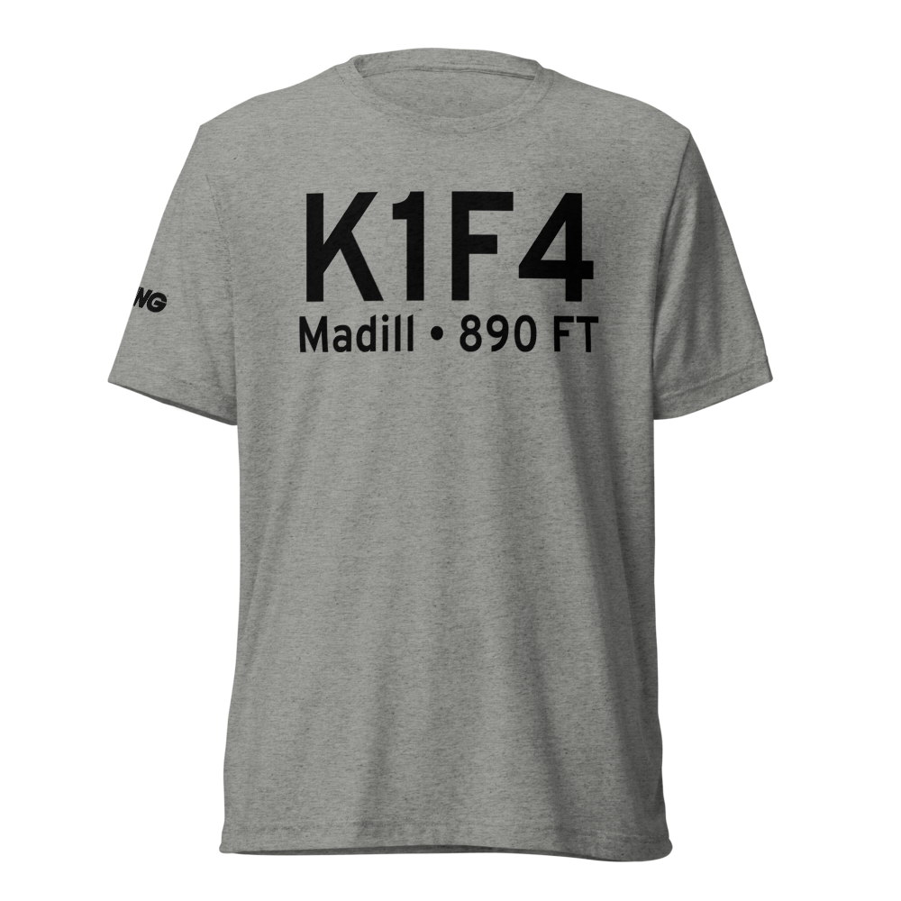 Madill Municipal Airport (K1F4) ICAO Tri-blend T-Shirt 