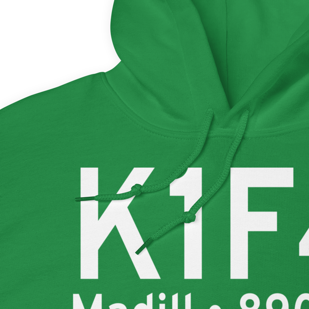 Madill Municipal Airport (K1F4) ICAO Hoodie Sweatshirt 