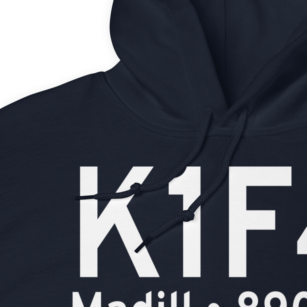 Madill Municipal Airport (K1F4) ICAO Hoodie Sweatshirt 