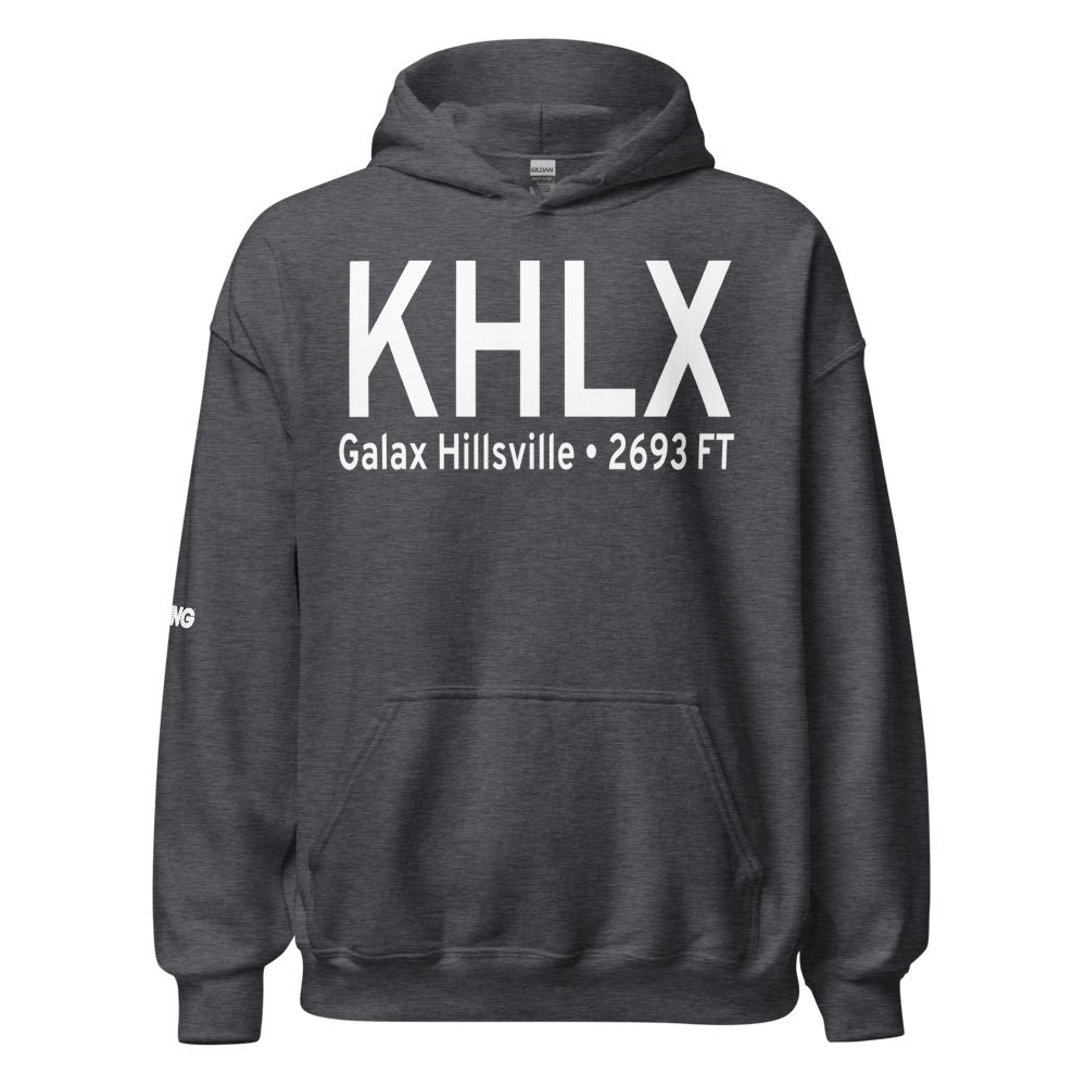 Twin County Airport (KHLX) ICAO Hoodie Sweatshirt 