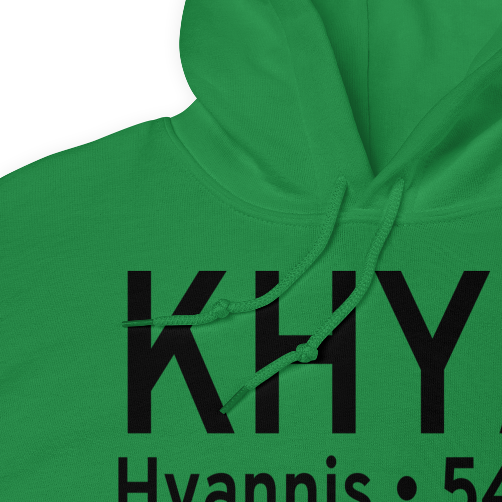 Barnstable Municipal Boardman Polando Field (KHYA) ICAO Hoodie Sweatshirt 