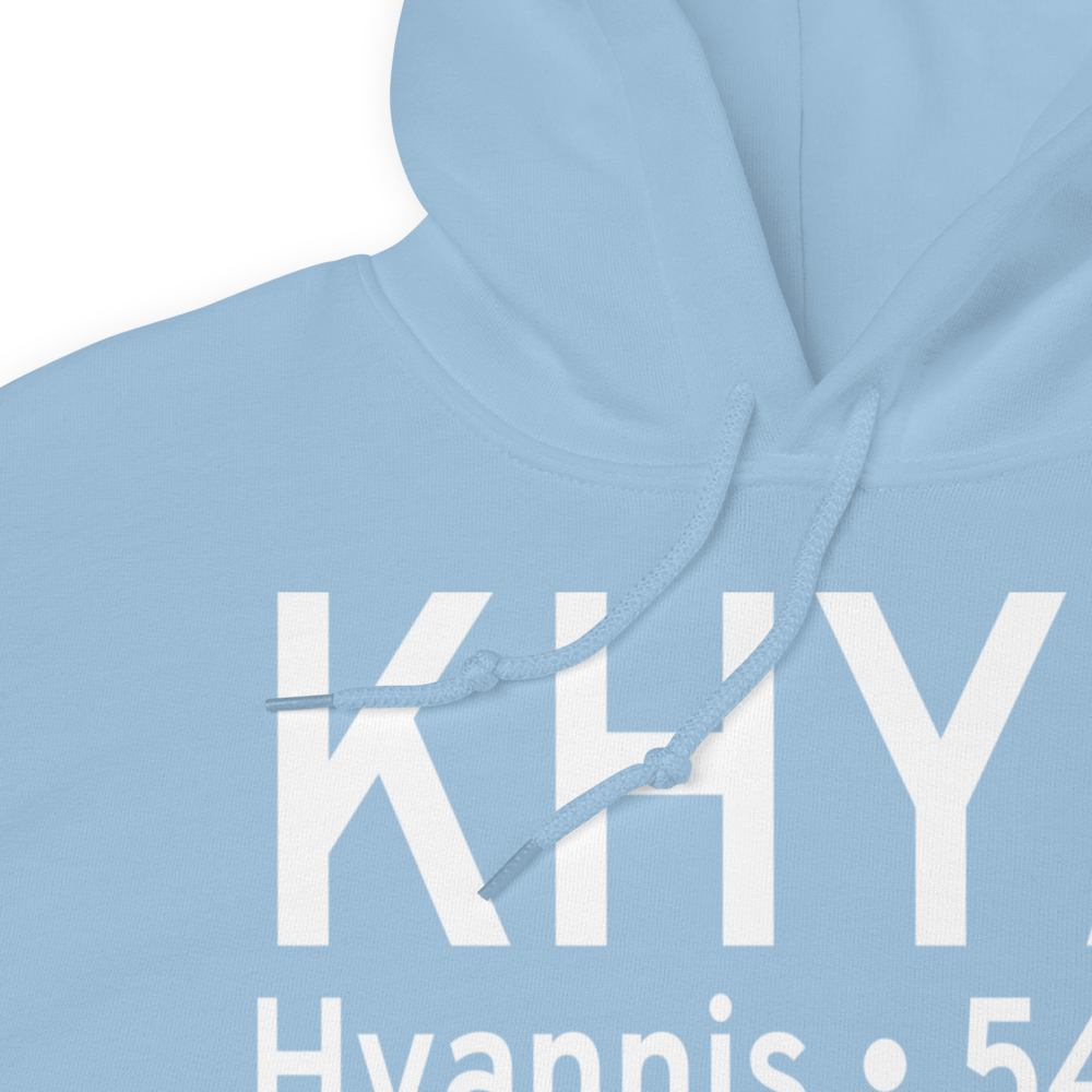 Barnstable Municipal Boardman Polando Field (KHYA) ICAO Hoodie Sweatshirt 