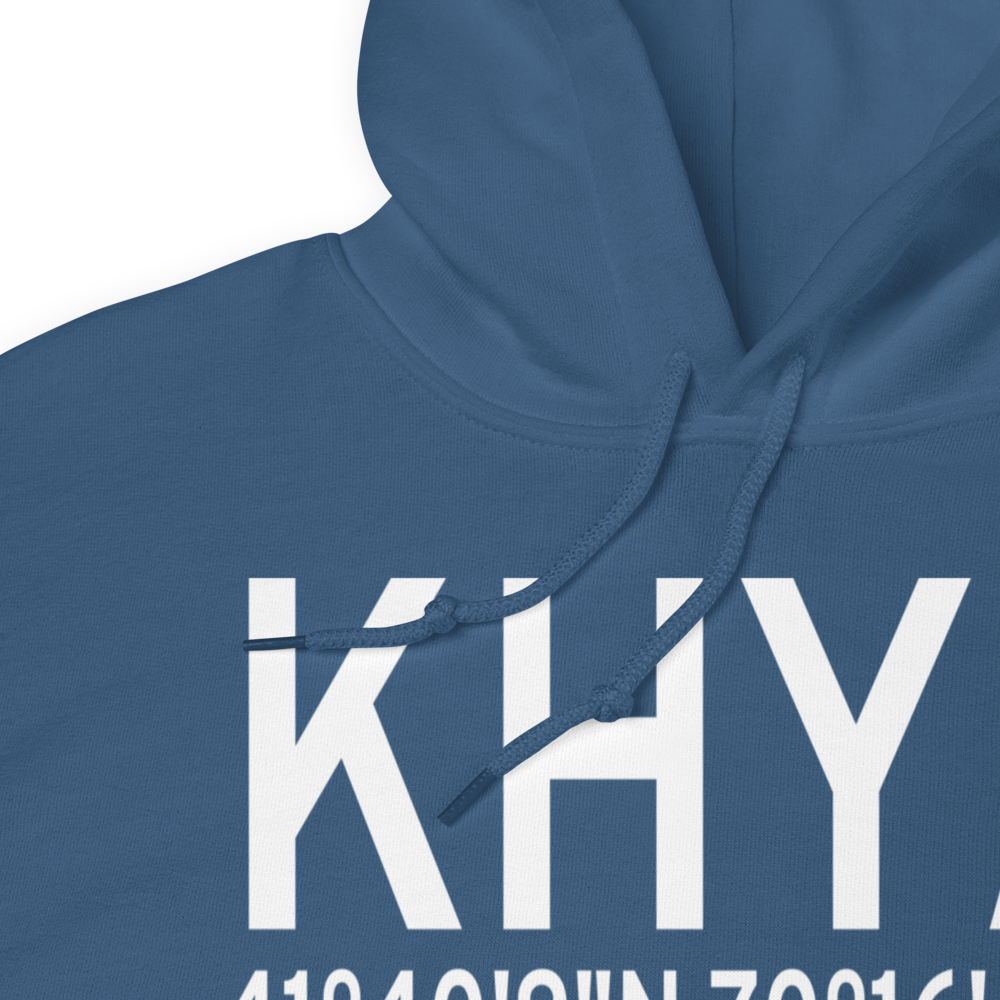 Barnstable Municipal Boardman Polando Field (KHYA) ICAO Hoodie Sweatshirt 