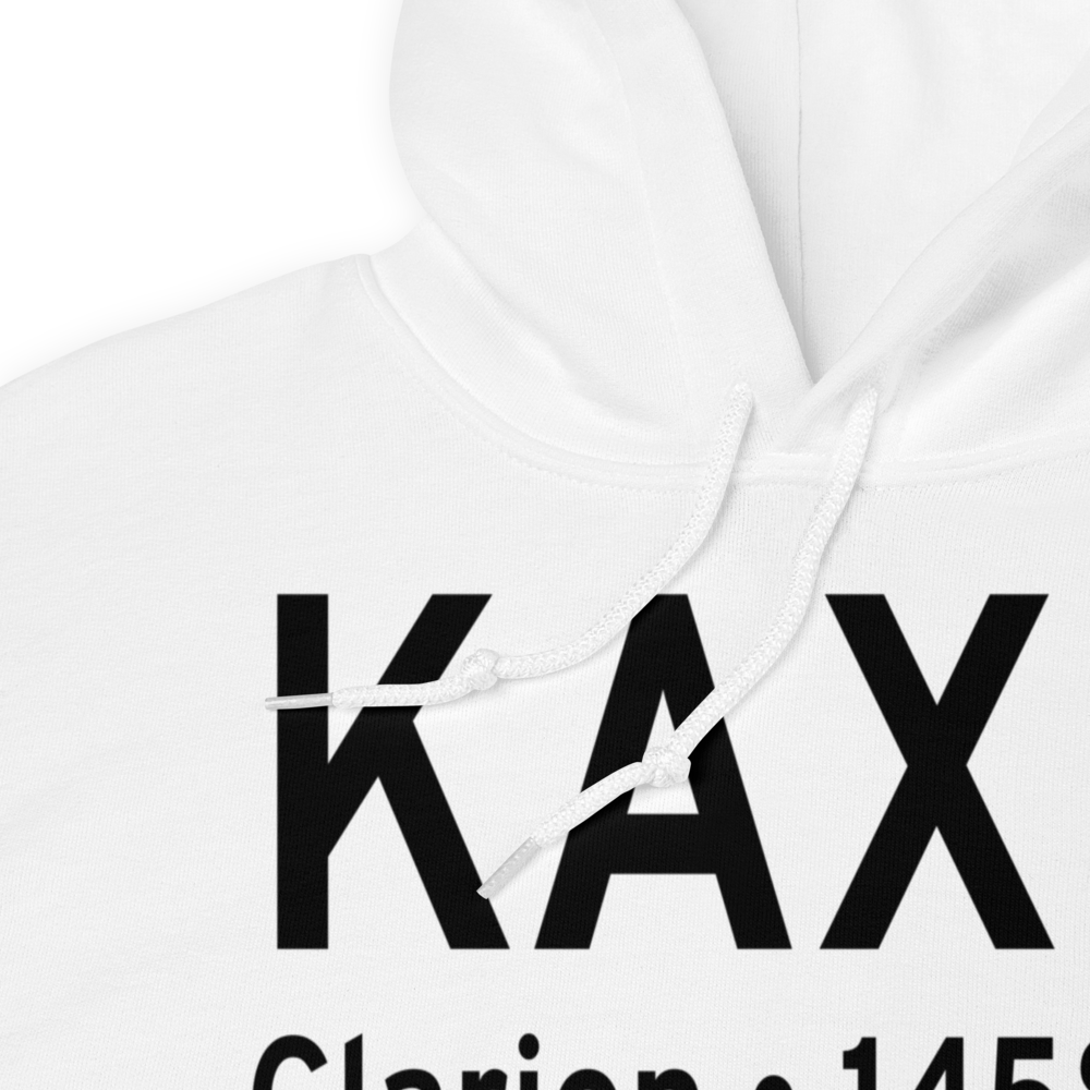 Clarion County Airport (KAXQ) ICAO Hoodie Sweatshirt 