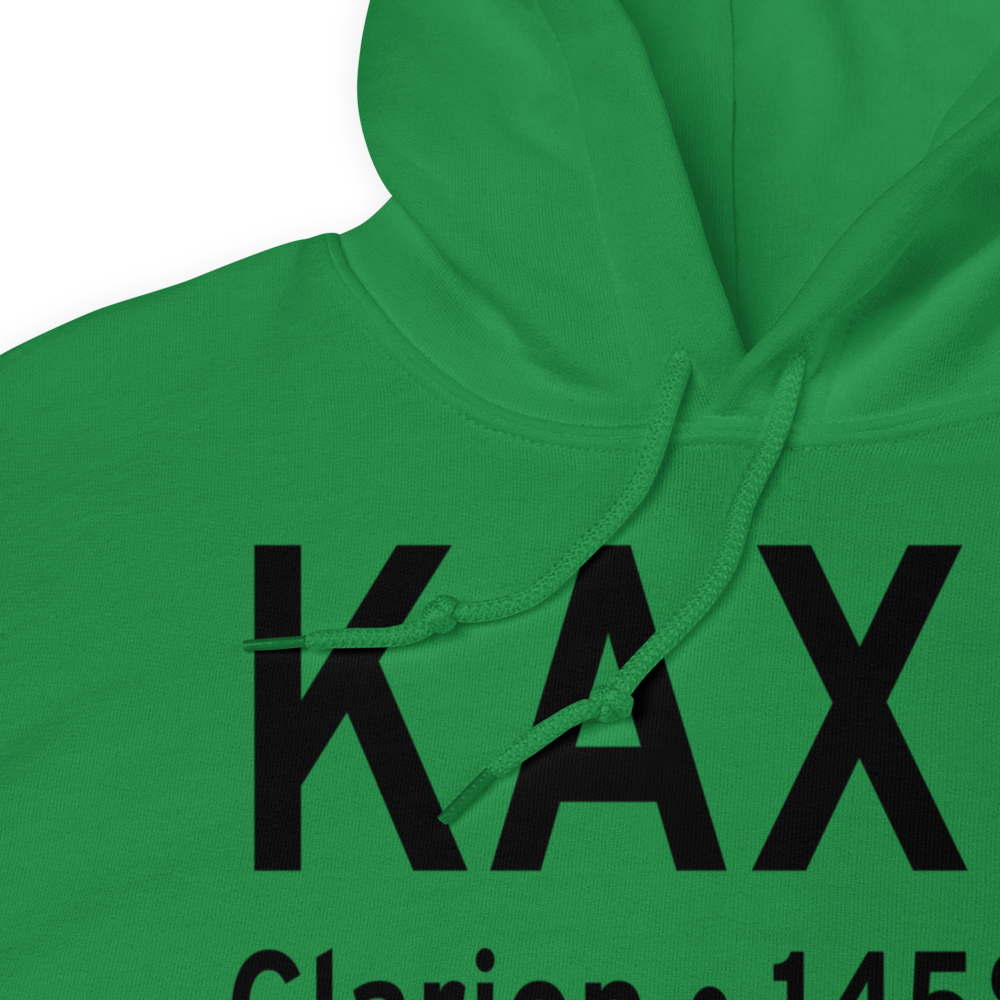 Clarion County Airport (KAXQ) ICAO Hoodie Sweatshirt 