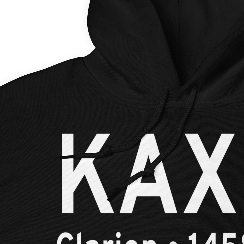 Clarion County Airport (KAXQ) ICAO Hoodie Sweatshirt 