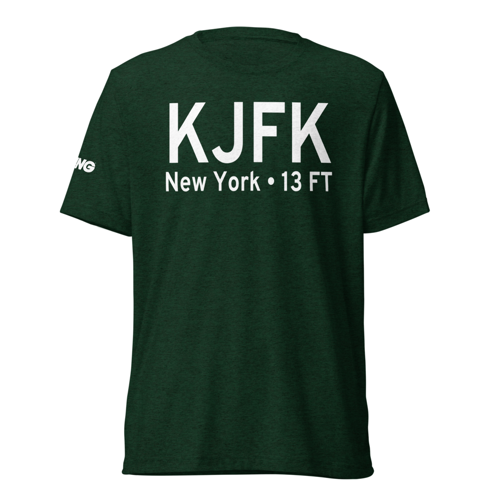 John F Kennedy International Airport (KJFK) ICAO Tri-blend T-Shirt 