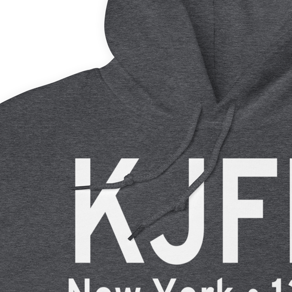 John F Kennedy International Airport (KJFK) ICAO Hoodie Sweatshirt 