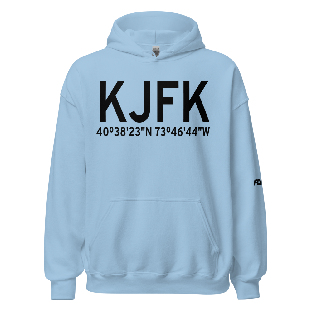 John F Kennedy International Airport (KJFK) ICAO Hoodie Sweatshirt 