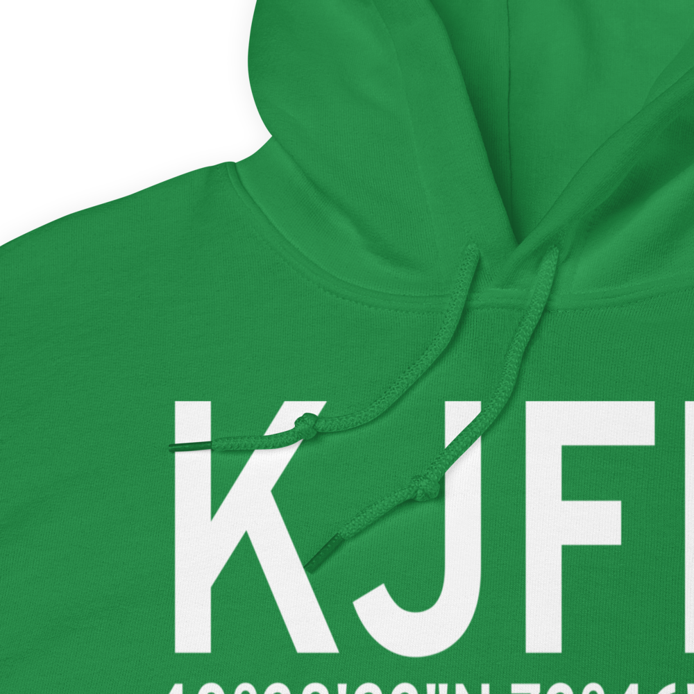 John F Kennedy International Airport (KJFK) ICAO Hoodie Sweatshirt 