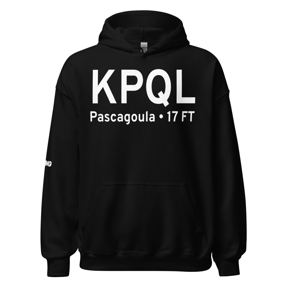 Trent Lott International Airport (KPQL) ICAO Hoodie Sweatshirt 