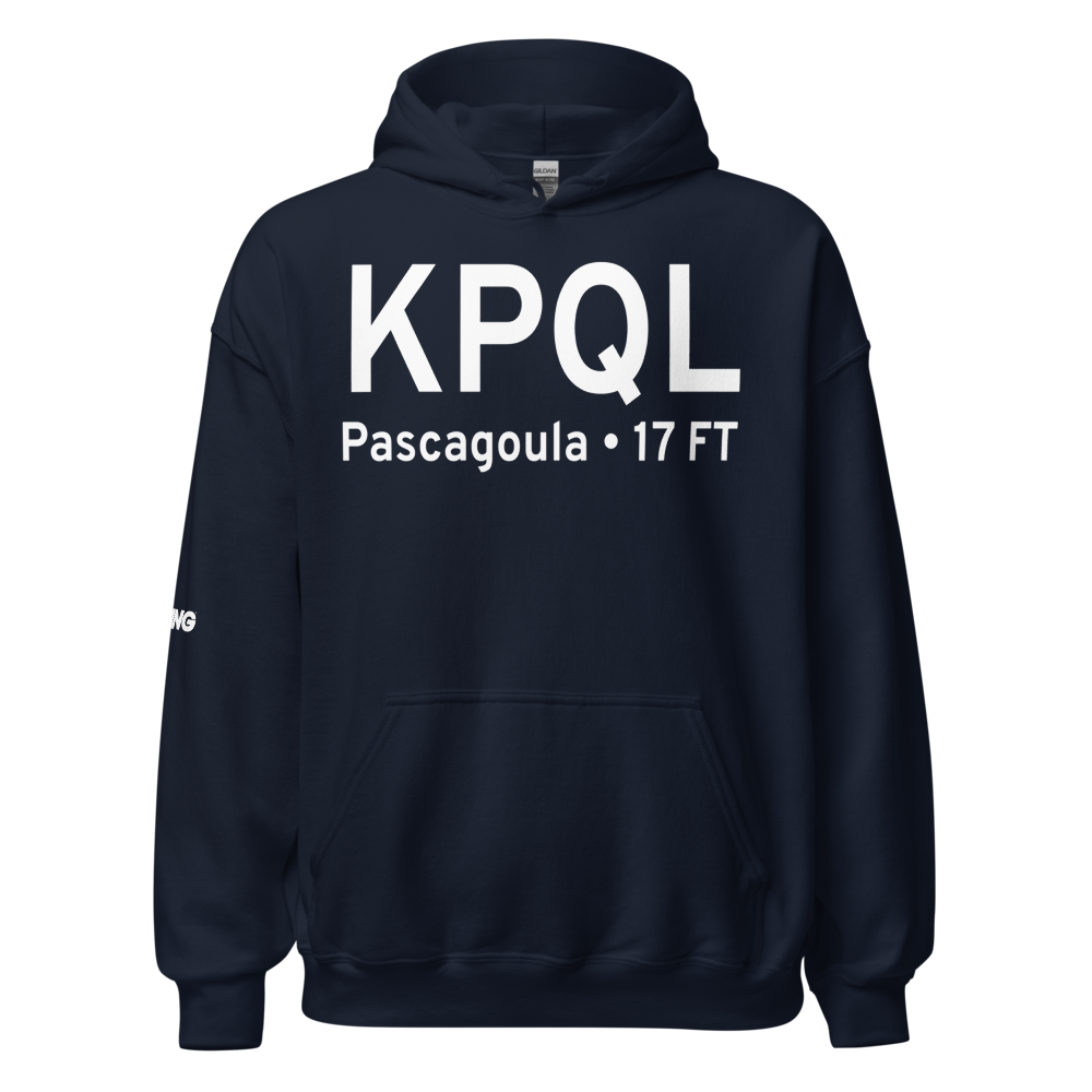 Trent Lott International Airport (KPQL) ICAO Hoodie Sweatshirt 