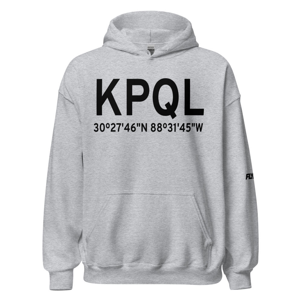 Trent Lott International Airport (KPQL) ICAO Hoodie Sweatshirt 