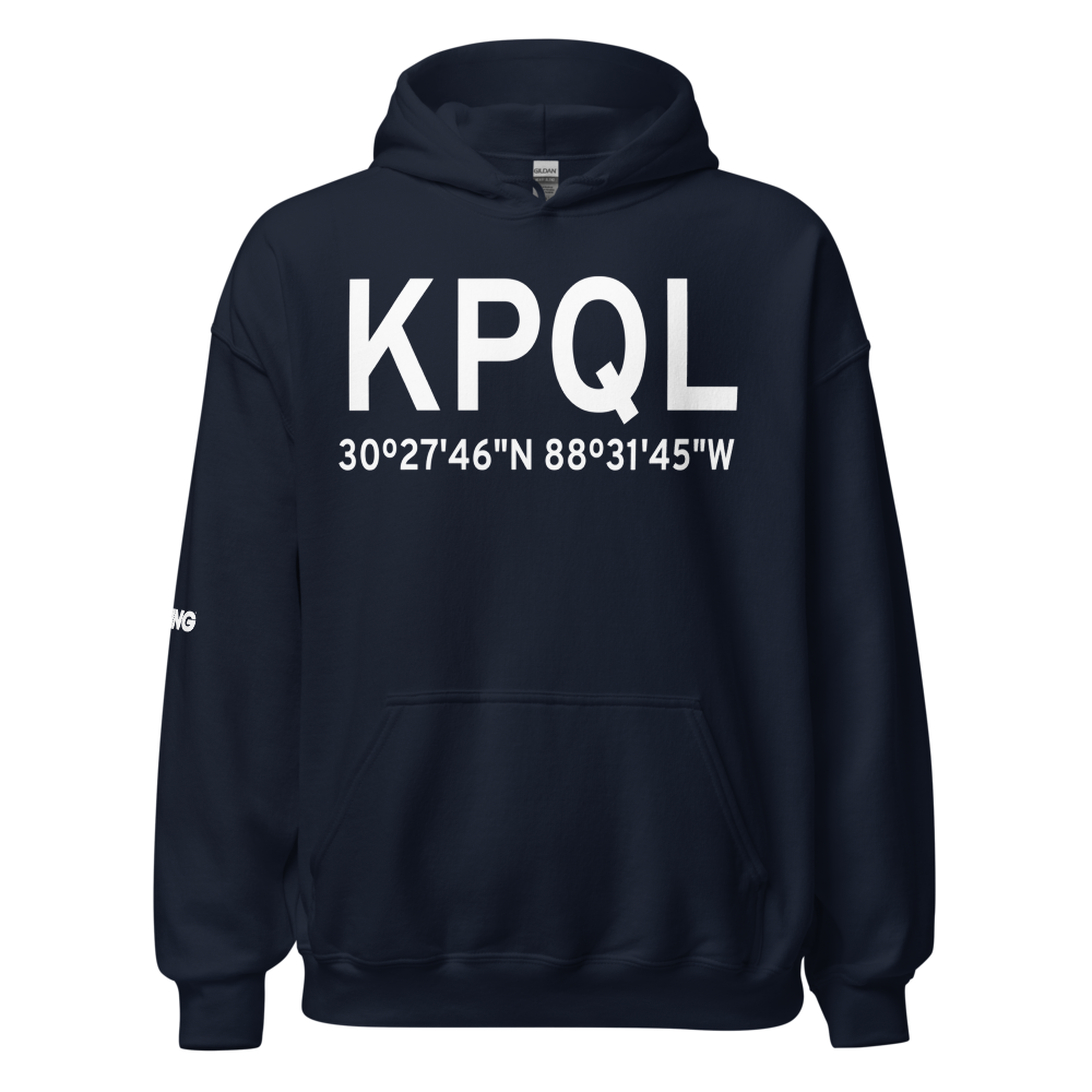 Trent Lott International Airport (KPQL) ICAO Hoodie Sweatshirt 